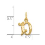 14k Letter D Initial Charm - Image 4