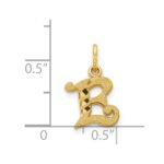 14k Letter E Initial Charm - Image 4