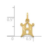 14k Letter H Initial Charm - Image 4