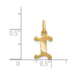 14k Letter I Initial Charm - Image 3