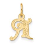 14k Letter R Initial Charm - Image 3