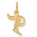 14k Letter T Initial Charm - Image 3