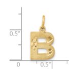 14k Letter B Initial Charm - Image 4