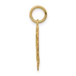 14k Heart Letter F Charm - Image 2