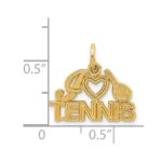 14K I HEART TENNIS Charm - Image 4