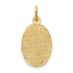 14k Polished Saint Christopher Medal Oval Charm - Image 4