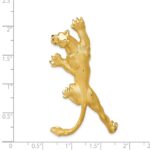 14k Satin and Polished Panther Omega Slide - Image 4