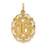 14k 16 in Oval Pendant