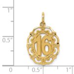 14k 16 in Oval Pendant - Image 4