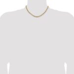 14K 4.5mm Concave Anchor with Lobster Clasp Chain - Image 4