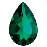 Created Emerald 6x4mm Pear