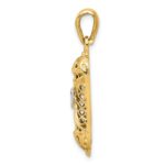 14K and White Rhodium Mezuzah with Shin Charm - Image 2
