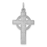 14k White Gold Celtic Cross Charm - Image 4