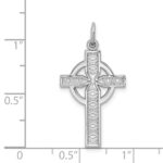 14k White Gold Celtic Cross Charm - Image 3