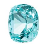 Lab Created Paraiba 8mm Antique Cushion - Image 5