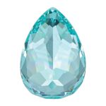 Lab Created Paraiba 7x5mm Pear - Image 4