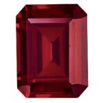 Created Ruby 5x3mm Emerald Cut