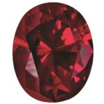 Created Ruby 10x8mm Oval - Image 2
