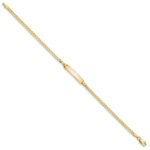 14k Polished Solid Chain/Solid Plate Curb Link 20x4.8mm Plate 7 inch ID Bracelet - Image 2