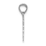 14k White Gold BEST FRIEND/FRIENDS FOREVER 2-Piece Break-Apart Heart Charm - Image 2