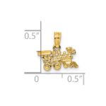 14k 3-D Miniature Train Charm - Image 3