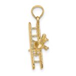 14k 3-D Bi-Plane Charm - Image 2