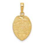 14k POLICE OFFICER Badge Pendant