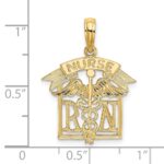 14k RN Registered NURSE Charm - Image 3