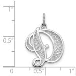 10KW Filigree Initial D Pendant - Image 3