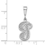 10KW Filigree Initial G Pendant - Image 3
