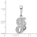 10KW Filigree Initial J Pendant - Image 3