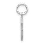 14KW Satin Diamond-cut Letter C Initial Charm - Image 2