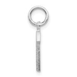 14KW Satin Diamond-cut Letter G Initial Charm - Image 2