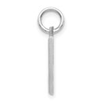 14KW Satin Diamond-cut Letter J Initial Charm - Image 2