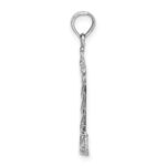 14K White Gold 2-D Cape Hatteras Lighthouse Charm - Image 2