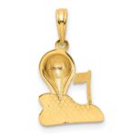 14k Solid Polished Golfing Charm - Image 3
