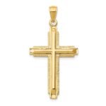 14k Polished Cross Pendant