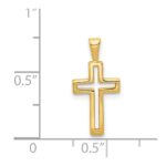 14k Cut-out Cross Charm - Image 3