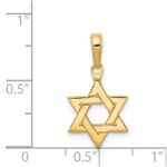 14k Polished Star of David Pendant - Image 4