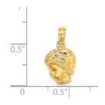 14k Boy Head Charm - Image 4
