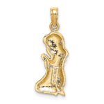 14k Praying Girl Charm - Image 3