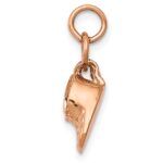 14k Rose Gold 3-D Moveable Baby Shoes Charm - Image 2