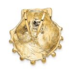 14k Small Lion's Paw Shell Omega Slide - Image 4