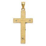 14k Two-tone INRI Crucifix Pendant - Image 4