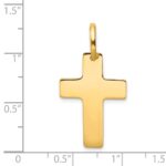 14k Polished Cross Charm - Image 3
