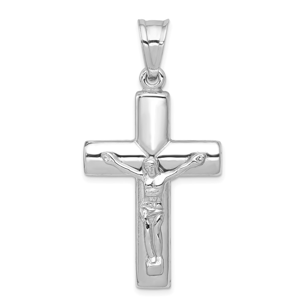 D3234.jpg 14K White Gold Crucifix Reversible to Cross Pendant - Image 1