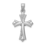 14K White Gold Crucifix Reversible to Cross Pendant - Image 4