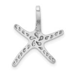 14k White Gold Starfish Chain Slide - Image 3