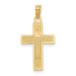 14K RN  Caduceus Cross Charm - Image 4