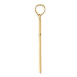 14K Diamond-cut Latin Cross Pendant - Image 2